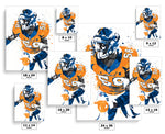 Von Miller Denver Broncos Football Art Poster