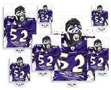 Ray Lewis Baltimore Ravens Football Art Poster