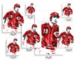 Joey Votto Cincinnati Reds Baseball Art Poster