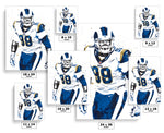 Aaron Donald Los Angeles Rams Football Art Poster