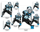 Luke Kuechly Carolina Panthers Football Art Poster