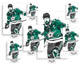 Jamie Benn Dallas Stars Hockey Art Poster