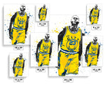 Draymond Green Golden State Warriors Basketball Art Poster