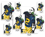 Charles Woodson Michigan Wolverines NCAA College Art Poster