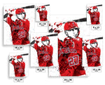 Mike Trout Los Angeles Angels Baseball Art Poster