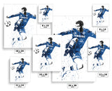 Eden Hazard Chelsea Soccer Futbol Art Poster