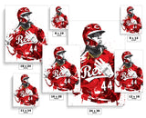 Elly De La Cruz Cincinnati Reds Baseball Art Poster