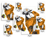 Rickie Fowler Golf Art Poster