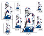 Stefon Diggs Buffalo Bills Football Art Poster