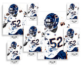 Khalil Mack Chicago Bears Football Art Poster