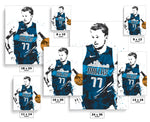 Luka Doncic Dallas Mavericks Basketball Art Poster