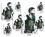 Giannis Antetokounmpo Scream Milwaukee Bucks Basketball Art Poster