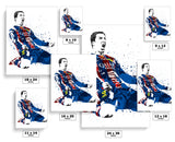 Luis Suarez FC Barcelona Soccer Futbol Art Poster