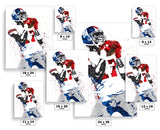 Plaxico Burress New York Giants Football Art Poster