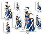 Stephen Curry Golden State Warriors Record Basketball Art Poster