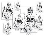 Maxx Crosby Las Vegas Raiders Football Art Poster