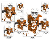 Bijon Robinson Texas Longhorns NCAA College Art Poster