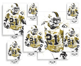 Calvin Johnson Georgia Tech Yellow Jackets NCAA College Art Poster