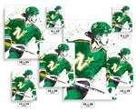 Mike Modano Minnesota North Stars Hockey Art Poster