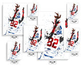 Mario Manningham New York Giants Football Art Poster