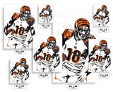 AJ Green Cincinnati Bengals Football Art Poster