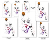 Vince Carter Toronto Raptors Basketball Art Poster