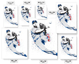 Adrian Beltre Texas Rangers Baseball Art Poster