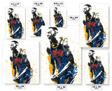 LeBron James Cleveland Cavaliers Basketball Art Poster