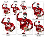 Hunter Greene Cincinnati Reds Baseball Art Poster