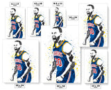 Stephen Curry Golden State Warriors Record Basketball Art Poster