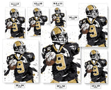 Drew Brees New Orleans Saints Football Art Poster