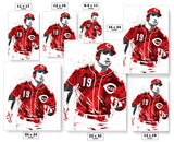 Joey Votto Cincinnati Reds Baseball Art Poster