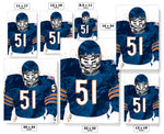 Dick Butkus Chicago Bears Football Art Poster