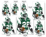 Curtis Martin New York Jets Football Art Poster