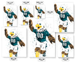 Swoop Mascot Philadelphia Eagles Football Art Poster