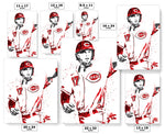 Kyle Farmer Cincinnati Reds Baseball Art Poster