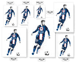 Lionel Messi PSA Soccer Futbol Art Poster