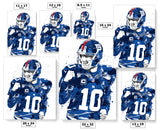 Eli Manning New York Giants Football Art Poster