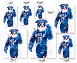 Franklin Mascot Philadelphia 76ers Basketball Art Poster