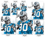 Julius Peppers Carolina Panthers Football Art Poster