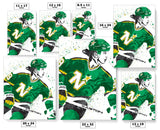 Mike Modano Minnesota North Stars Hockey Art Poster