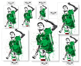 Raul Jimenez Mexico Soccer Futbol Art Poster