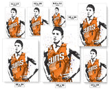 Devin Booker Phoenix Suns Basketball Art Poster