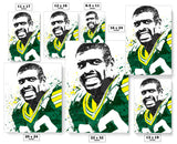 Reggie White Green Bay Packers Football Art Poster