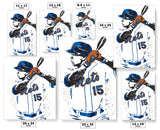 Carlos Beltran New York Mets Baseball Art Poster