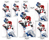 Plaxico Burress New York Giants Football Art Poster