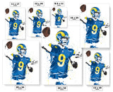 Matthew Stafford Los Angeles Rams Football Art Poster