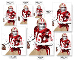 Joe Montana San Francisco 49ers Football Art Poster