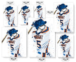 David Wright New York Mets Baseball Art Poster