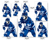 Auston Matthews Toronto Maple Leafs Hockey Art Poster